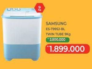 Promo Harga Sharp ES-T99SJ-BL/PK | Washing Machine Twin Tube Hijab Series 7.5kg  - Yogya