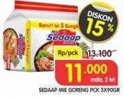 Promo Harga SEDAAP Mie Goreng per 5 pcs 90 gr - Superindo