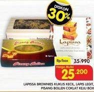 Promo Harga LAPISSA Brownies Kukus Kecil, Lapis Legit, Pisang Bolen Coklat Keju  - Superindo