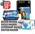 Promo Harga Boson/Bagus/Hypermart/Boston Masker  - Hypermart