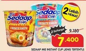 Promo Harga SEDAAP Mie Cup 75 gr - Superindo