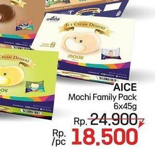 Promo Harga Aice Mochi per 6 pcs 45 ml - LotteMart