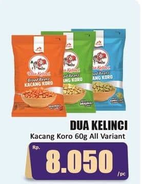 Promo Harga Dua Kelinci Kacang Koro Spicy, Koro Rumput Laut, Koro Original 70 gr - Hari Hari