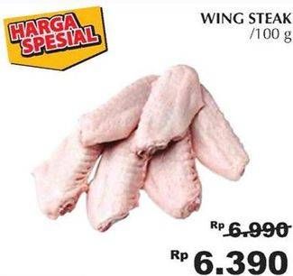 Promo Harga Ayam Middle Wing (Ayam Sayap Tengah) per 100 gr - Giant