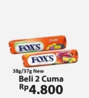Promo Harga FOXS Crystal Candy per 2 pouch - Alfamart