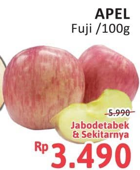 Promo Harga Apel Fuji per 100 gr - Alfamidi