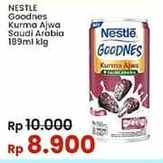 Promo Harga Nestle Goodnes UHT Kurma Ajwa Saudi Arabia 189 ml - Indomaret