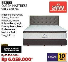 Promo Harga Zees Bezees Queen Mattress 160 X 200 Cm  - COURTS