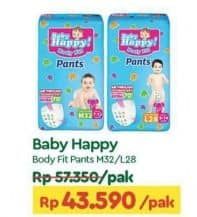 Promo Harga Baby Happy Body Fit Pants M32, L28 28 pcs - TIP TOP