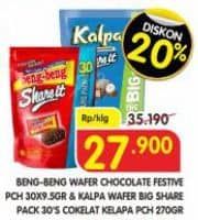 Promo Harga Beng-beng Share It/Kalpa Wafer Cokelat Kelapa   - Superindo
