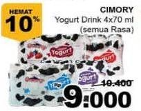 Promo Harga CIMORY Yogurt Drink All Variants per 4 botol 70 ml - Giant