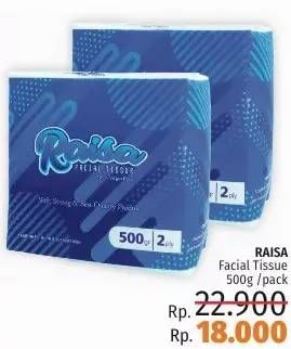 Promo Harga RAISA Facial Tissue 500 gr - LotteMart