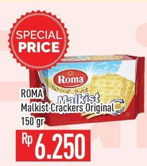 Promo Harga ROMA Malkist Crackers 150 gr - Hypermart