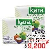 Promo Harga Kara Coconut Cream (Santan Kelapa) 200 ml - LotteMart