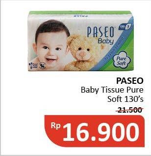 Promo Harga PASEO Baby Pure Soft 130 pcs - Alfamidi