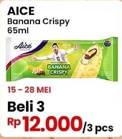 Promo Harga Aice Ice Cream Banana Crispy 65 gr - Indomaret