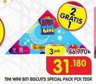 Promo Harga TINI WINI BITI Special Pack per 3 pcs 72 gr - Superindo