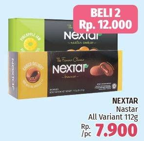 Promo Harga NABATI Nextar Cookies Brownies Choco Delight, Nastar Pineapple Jam per 8 pcs 14 gr - LotteMart