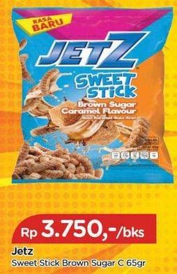 Promo Harga Jetz Sweet Stick Snack Brown Sugar Caramel 65 gr - TIP TOP