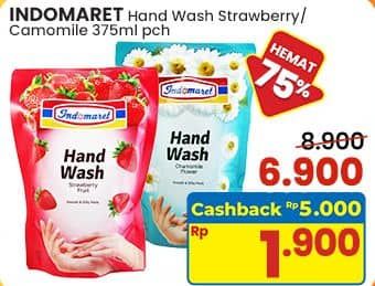 Promo Harga Indomaret Hand Wash Strawberry, Camomile 375 ml - Indomaret