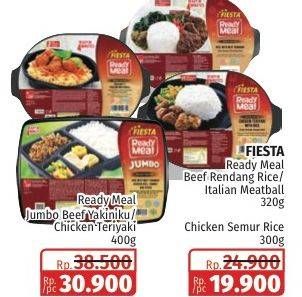 Promo Harga Fiesta Ready Meal Beef Yakiniku, Chicken Teriyaki 400 gr - Lotte Grosir