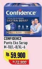 Promo Harga Confidence Adult Pants Slim & Fit Extra Absorb M10, L8, XL6 6 pcs - Alfamart