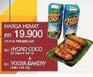 Promo Harga HYDRO COCO + 2 YOGYA Bakery  - Yogya