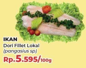 Promo Harga Fillet Dori Lokal per 100 gr - Yogya