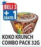 Promo Harga NESTLE KOKO KRUNCH Cereal Breakfast Combo Pack 32 gr - Hypermart