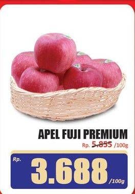 Promo Harga Apel Fuji Premium per 100 gr - Hari Hari