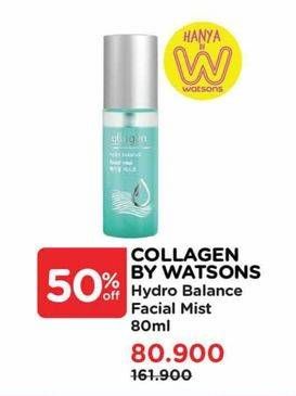 Promo Harga Collagen By Watsons Hydro Balance Facial Mist 80 ml - Watsons