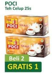 Promo Harga Cap Poci Teh Celup Asli per 25 pcs 2 gr - Alfamart