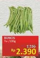 Promo Harga Buncis Tw per 100 gr - Alfamidi