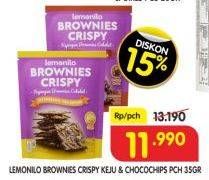 Promo Harga Lemonilo Brownies Crispy Keju, Choco 40 gr - Superindo