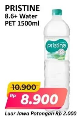 Promo Harga Pristine 8 Air Mineral 1500 ml - Alfamart