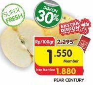 Promo Harga Pear Century per 100 gr - Superindo