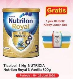 Promo Harga NUTRILON Royal 3 Susu Pertumbuhan Vanilla 800 gr - Indomaret