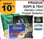 Promo Harga SARIWANGI Teh Asli/CAFFINO Kopi Latte 3 in 1/TOP COFFEE Kopi  - Giant