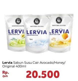 Promo Harga LERVIA Shower Cream Avocado, Honey, Milk 400 ml - Carrefour