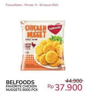 Promo Harga Belfoods Nugget Chicken Nugget 500 gr - Indomaret