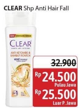 Promo Harga Clear Shampoo Anti Hair Fall 160 ml - Alfamidi