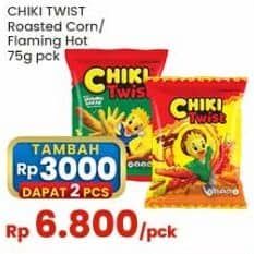 Promo Harga Chiki Twist Snack Flaming Hot, Jagung Bakar 75 gr - Indomaret