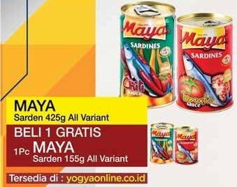 Promo Harga MAYA Sardines All Variants 425 gr - Yogya