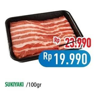 Promo Harga Sapi Sukiyaki per 100 gr - Hypermart