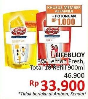 Promo Harga LIFEBUOY Body Wash Lemon Fresh, Total 10 900 ml - Alfamidi
