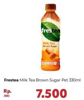 Promo Harga FRESTEA Minuman Teh Milk Tea Brown Sugar 330 ml - Carrefour