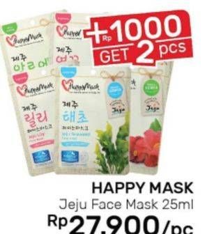 Promo Harga HAPPY MASK Jeju Face Mask 25 ml - Guardian