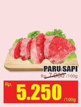 Promo Harga Paru Sapi per 100 gr - Hari Hari