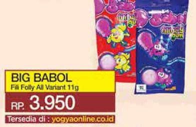Promo Harga Big Babol Filifolly Gum All Variants 11 gr - Yogya