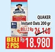 Promo Harga Quaker Oatmeal Instant 200 gr - Hypermart